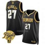 Maillot Denver Nuggets Jamal Murray NO 27 Ville 2023 nba finals Noir